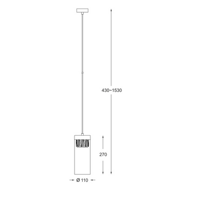 Люстра Zuma Line GEM P0389-01D-L7AC