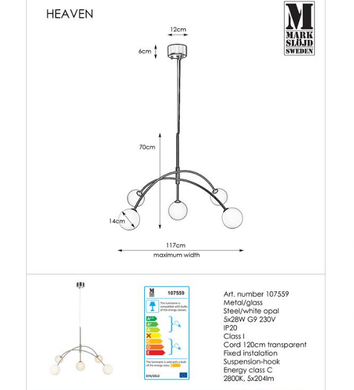 Люстра Markslojd HEAVEN 107560