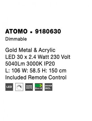 Люстра ATOMO Nova Luce 9180630