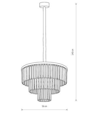 Люстра Nowodvorski 7616 CRISTAL BLACK M ZWIS PL