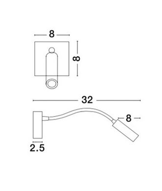 Бра Madison Nova Luce 8128202