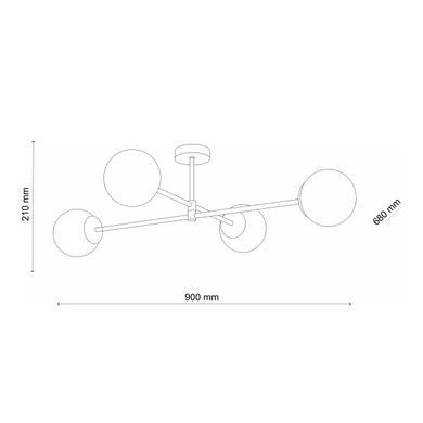 Люстра TK LIGHTING 4738 SARIUS GOLD