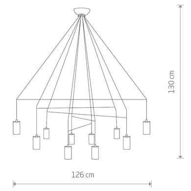 Люстра IMBRIA 10L BS Nowodvorski 7954