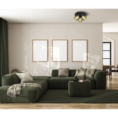 Спот Italux SPL-45379-3-BK-BRSS Lafin